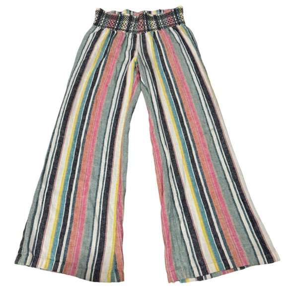 SO MULTI COLOR STRIPPED WIDE LEG PANTS SIZE LARGE | E2 - Picture 4 of 4